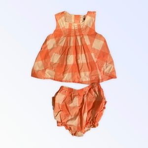 Janie and Jack red and white 2 piece set